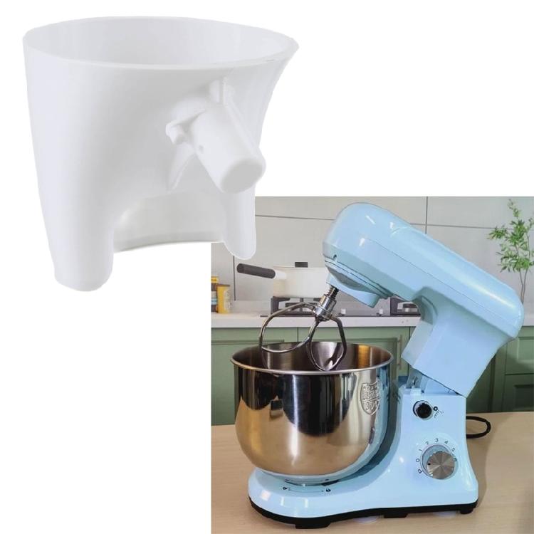 Space Saving Stand Mixer Accessory Flour Funnel For Smooth Ingredient Pouring Spill Proof Food Safe ABS Easy Baking