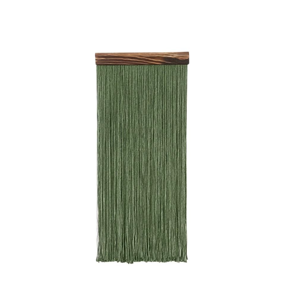 Hand-Woven Curtain Tapestry Wooden Cotton Rope Tapestry Boho Decor Wall Hanging Tapestry  Apartment
