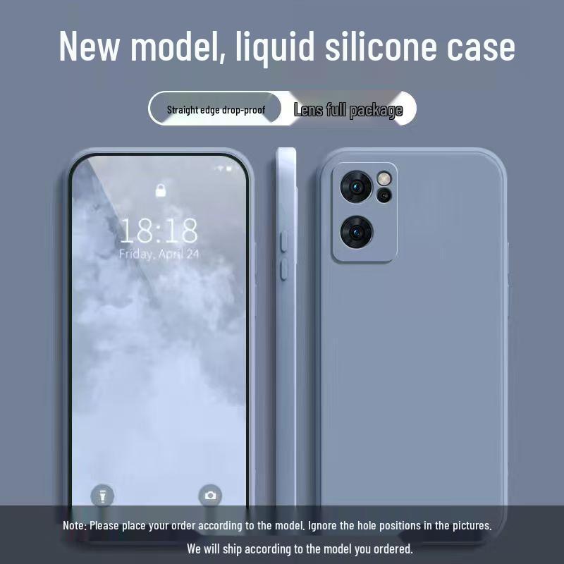 OPPO Reno 7 SE Solid Color Liquid Protection Soft Case with Full Coverage and Drop Protection