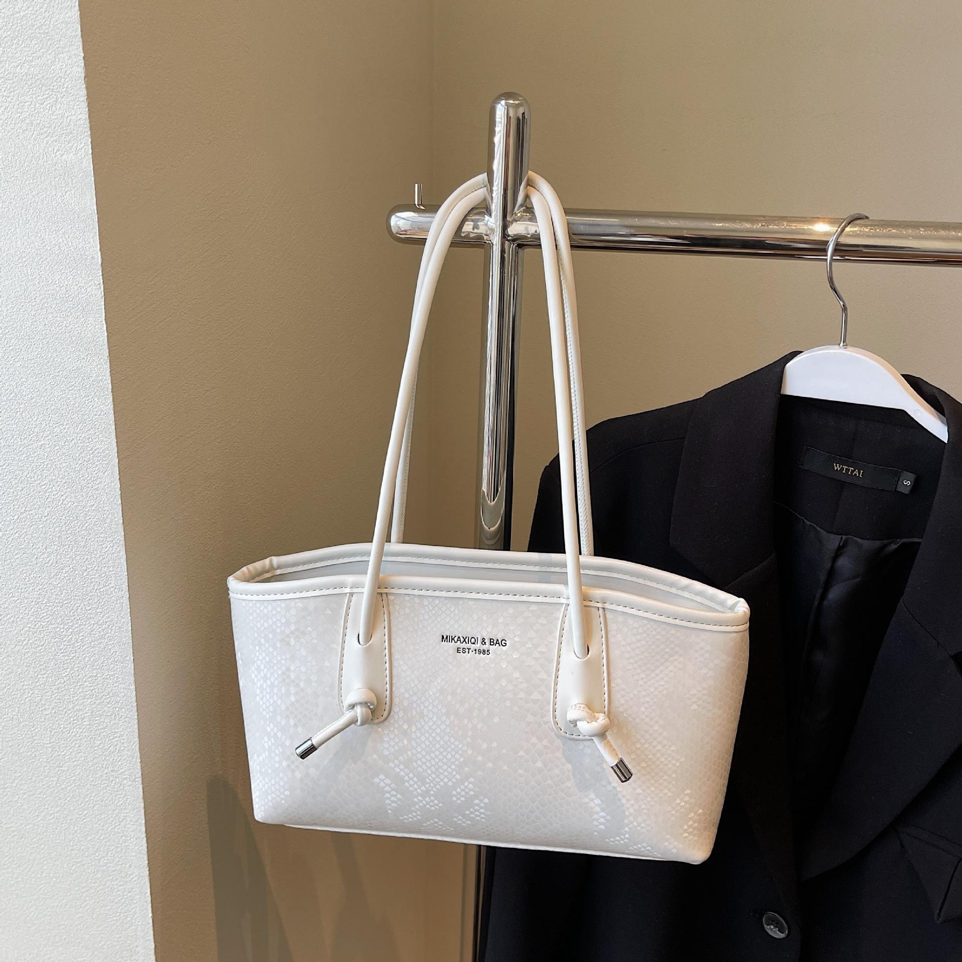 

Вместительная сумка-тоут с пайетками для поездок на работу, женская, 2025, новая, персонализированная, универсальная, популярная, вечерняя женская сумка белый