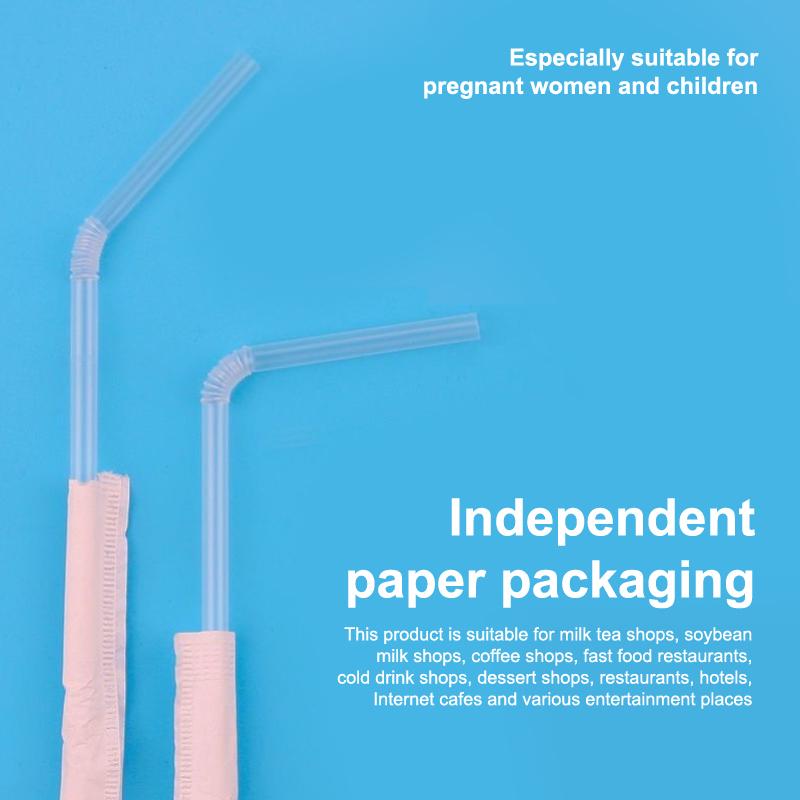 Disposable Drinking Straw Transparent Plastic Drinking Straw For Milk Smoothie Slushie Juice Bubble Tea Straw