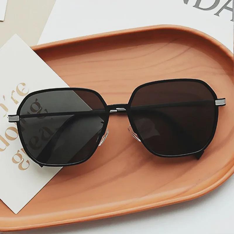 

Солнцезащитные очки в ретро-оправе с большой оправой для мужчин и женщин - европейский и американский стиль