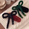 Autumn/winter Large Bow Plush Hair Clips Girls Women Fashion Soft Warm Bowknot Duckbilled Hairbows Hairpin Pretty Accessories