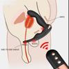 Bezdrátové ovládání Double Shock Vibrační anální plug Pull prostatický masér