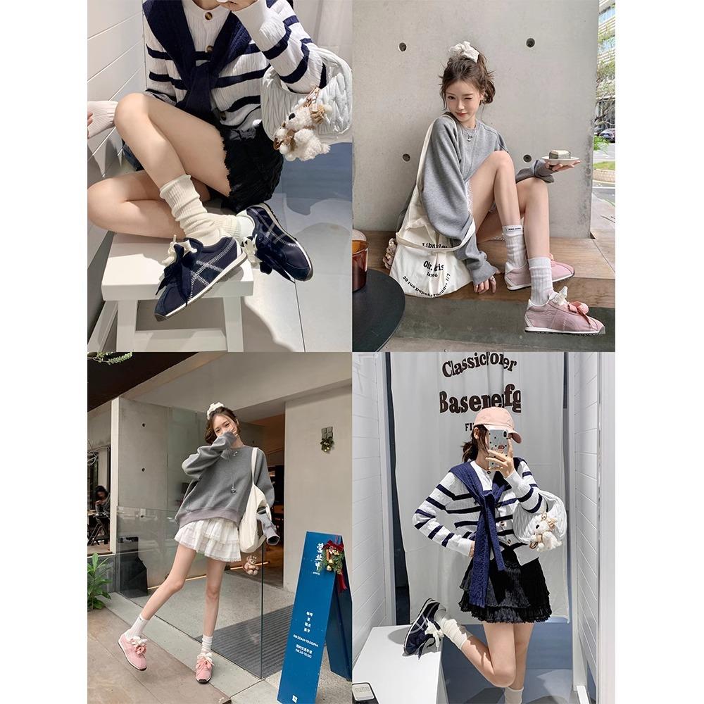 Su Yinyin same leather Dexun shoes 2025 new flat casual women's shoes Forrest Gump ballet shoes Dexun women's shoes