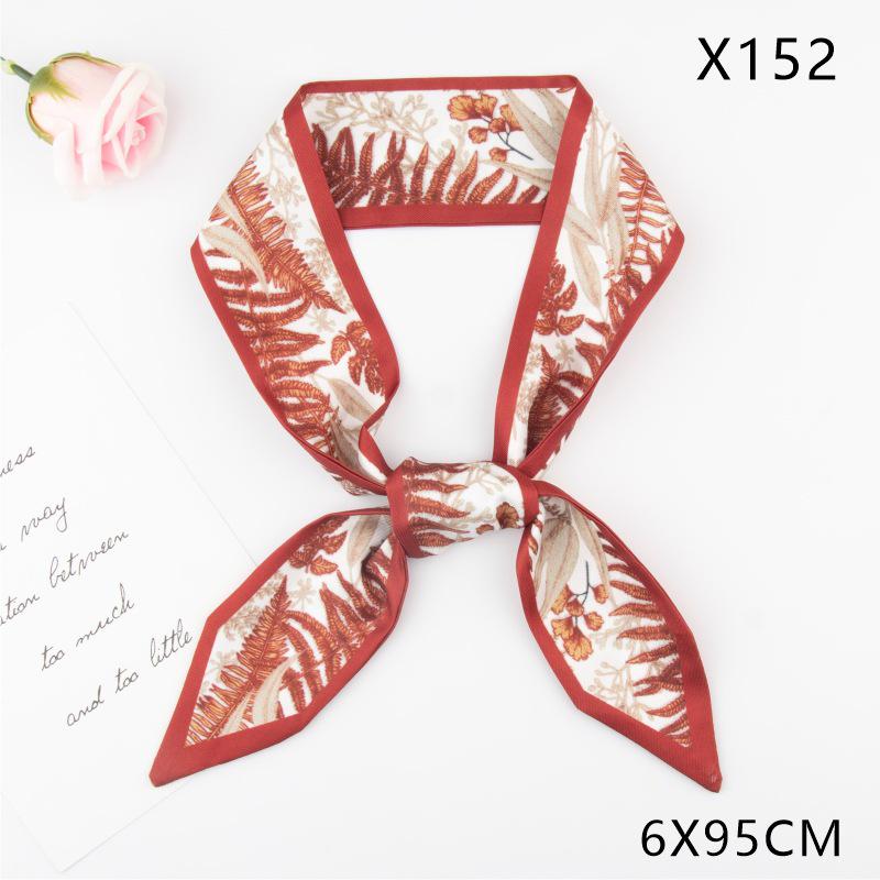 Versatile Vintage Silk Scarf: Hair Tie, Headband, Bag Accessory