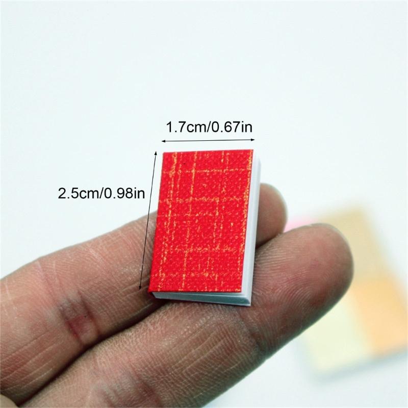 Antique Blank Books for Dollhouses Bookshelf Decoration and Crafting Projects Model Decorative Accessory Book Set of 4