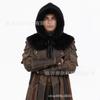 Șal eșarfă pălărie Viking blană costum cosplay medieval blană artificială Renaștere