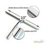 Bathroom Squeegee Shower with Suction Cup Hook for Glass, Mirror, Door Cleaning Anti-rust Stainless Steel