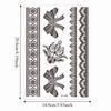 Lace Fake Tattoo Henna Tattoo Stickers Black Mehndi Stickers Body Art Sticker  Finger Hand