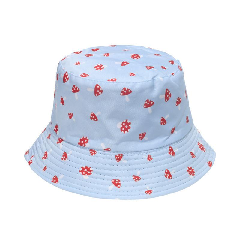Stylish Artsy Fisherman Hat For Women Korean Style Sun Hat With Mushroom Print