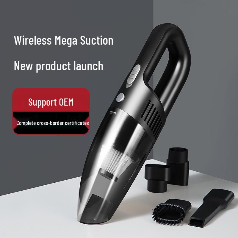 Portable Handheld Car Vacuum Cleaner - Wireless, High Power, Strong Suction