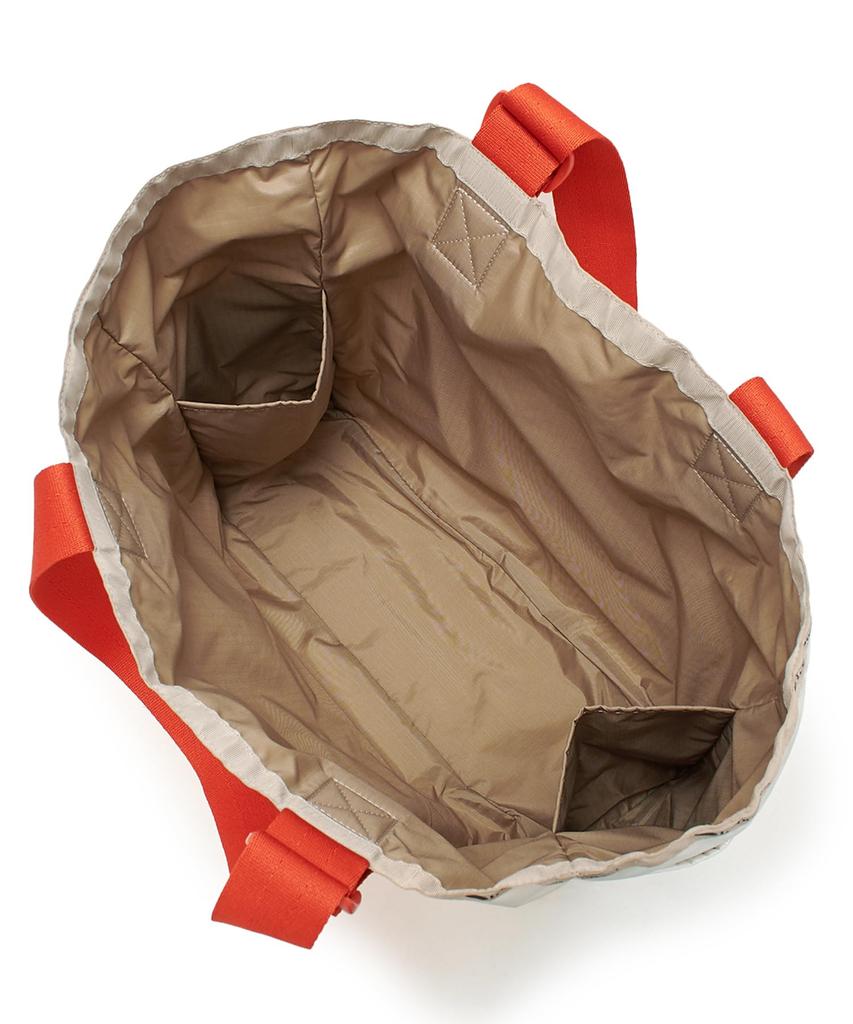LG HANDLE ADJ Webbing TOTE/1872/Meringue/Mandarin