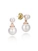 14K Double Pearl Earrings (Gold Filled) C24EGF100