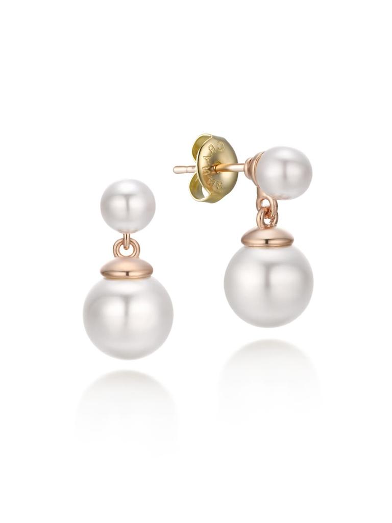 14K Double Pearl Earrings (Gold Filled) C24EGF100