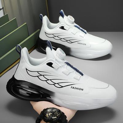 Autumn and Winter New Men's Shoes Casual Teen Rotating Button Running Shoes Sports Shoes Men's Trendy Shoes