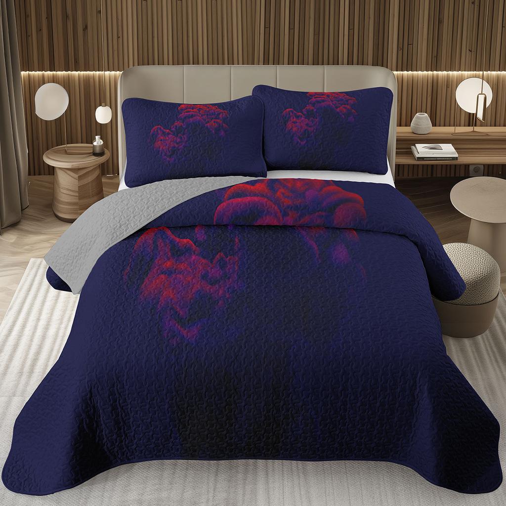 Galaxy Bedding Set Twin Queen Size for Girls Boys Teens Room Decor, Starry Sky Bedspread, Cosmos Nebula Trippy Quilted Coverlet