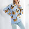 Damen Casual Fashion Bequeme Strickjacke Langarm Street Trend Strickpullover