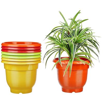 Pots ronds pour plantes|Meilleur cadeau pour les amoureux de la nature|Pot de fleurs d'intérieur et d'extérieur pour la maison/le bureau/la table/le jardin