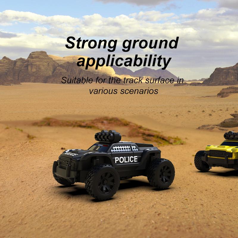 Turbo Racing 1:76 C81 C82 RC MINI Truck Car Monster Truck With Cool Lights Buggy RC Model Car Desktop Toy Gift
