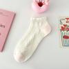 5 Paar Streifen Herz Kurze Socken Rüschen Kniestrümpfe Damen Niedlich Süß Knöchelsocken Mädchen