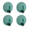 4pcs Adhesive Hooks No Drilling Strong Self Adhesive Towel Coat Hooks for Bathroom Shower Kitchen