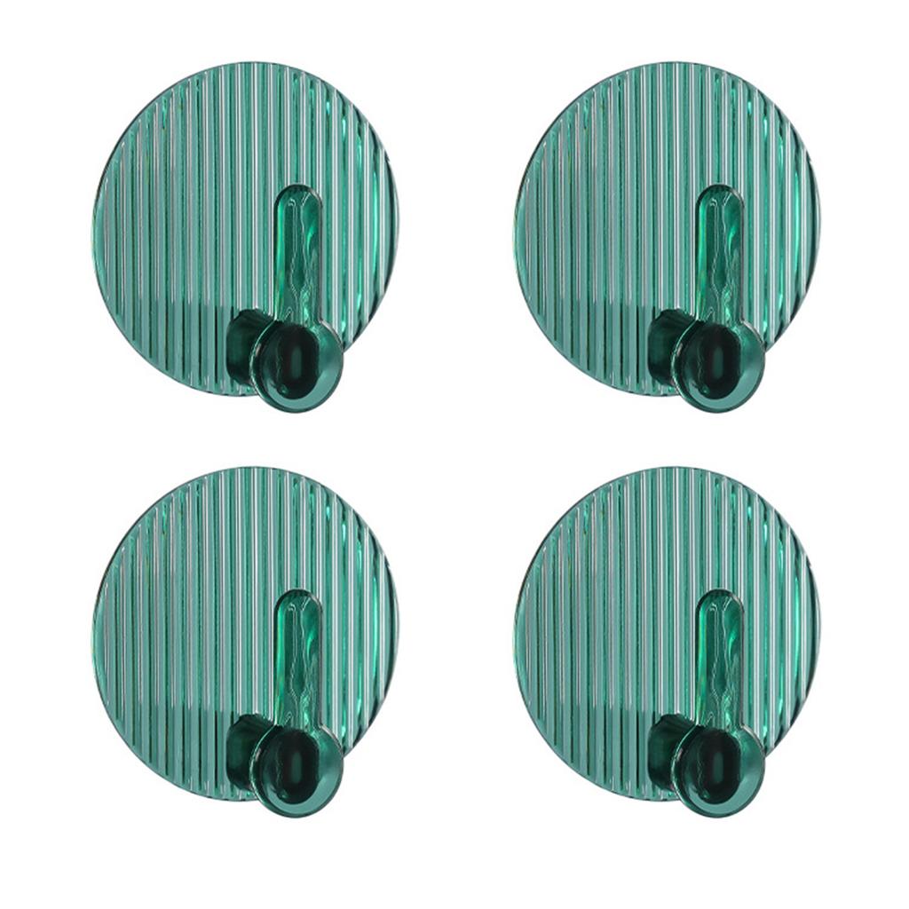 4pcs Adhesive Hooks No Drilling Strong Self Adhesive Towel Coat Hooks for Bathroom Shower Kitchen