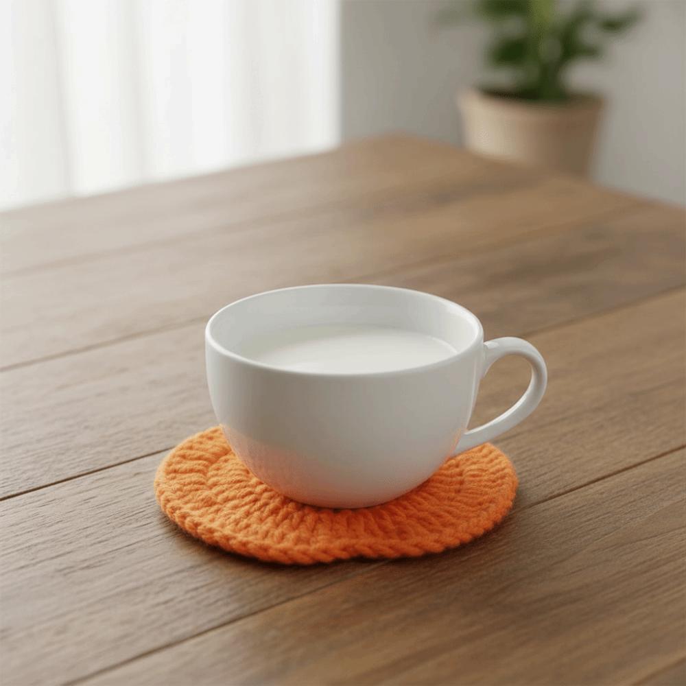 6 Piece Cartoon Drink Cup Mat Hand-woven Coffee Mug Mat Practical Heat Insulated Mat Farmhouse