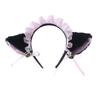 Girl beast ear headgear simulation cat ear headband comic show props lace lolita bell bow hair accessories