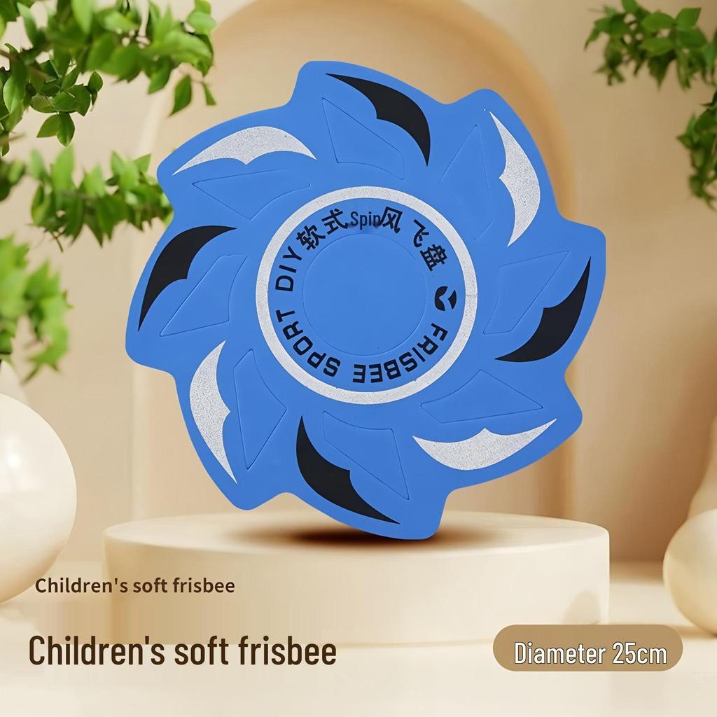 EVA Whirlwind Soft Frisbee - Outdoor Foam Flying Disc for Children & Parents, Hand-Throw Three-Leaf Boomerang Game.