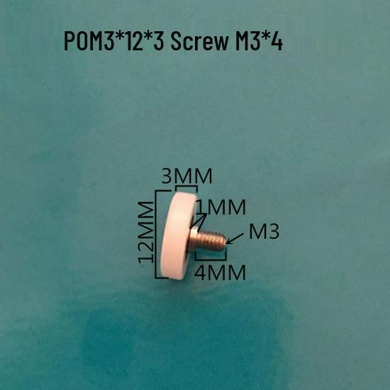 626 Rubber-Coated Nylon Roller with Shaft, 608 Bearing Pulley Wheel Guide