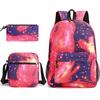 Kids School Backpack Set Grades 3-12 3-Piece Oxford Fabric Bookbag With Padded Curved Straps 20-35L Capacity 14-inch Laptop