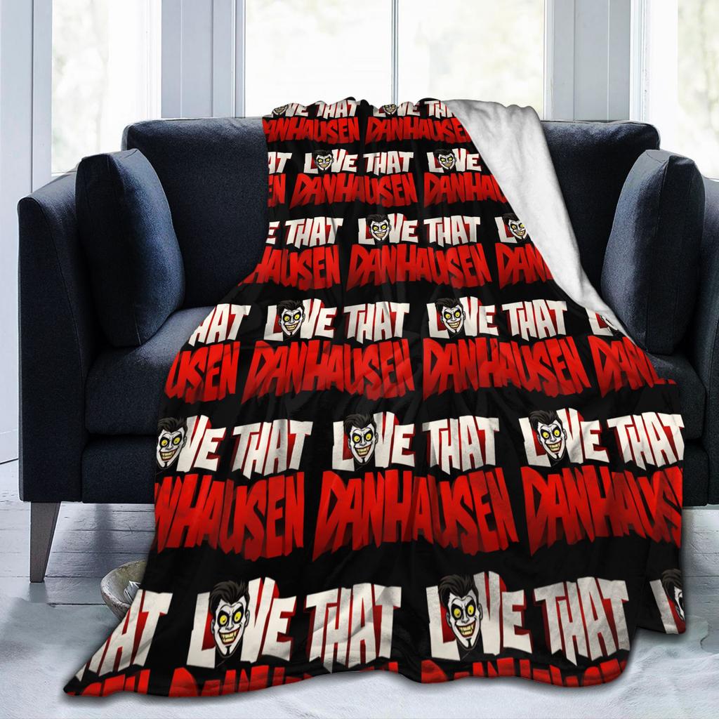 Funny Very Nice Very Evil Danhausen Wrestling Blanket Fleece Printed Super Soft Throw Blanket for Home Office Plush Thin Quilt