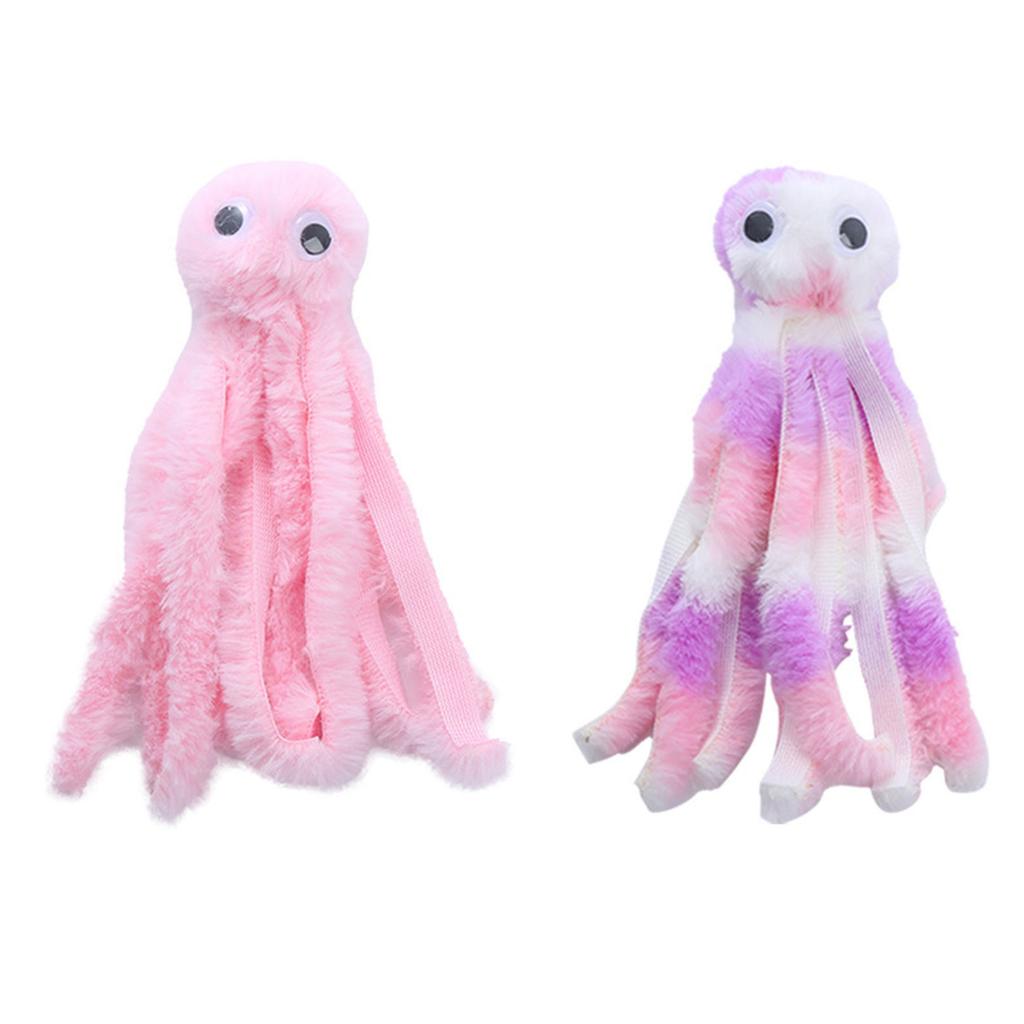Cat Toy Cute Plush Catnip Octopus Molar Rod Bite Resistant Cat Teaser Chewing Toy Kitten Licking Toy Anxiety Relief Gift