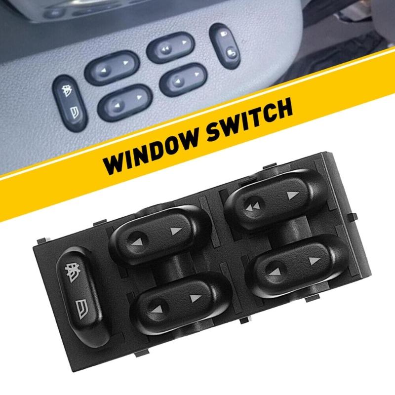 Car Window Lifter Electric Power Window R Switch Control Button for F150 Truck 4.6L 5.4L 03-06 Replace 5L1Z14529AA