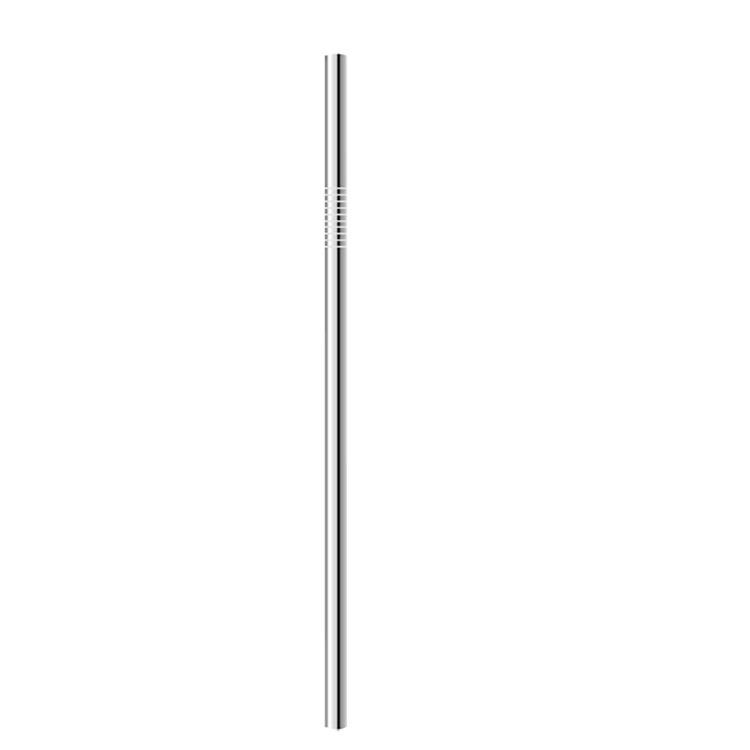 New Stainless Steel Suction Card Straw Set, Milk Tea Beverage Bar, Western Round Solid Color Straw Set