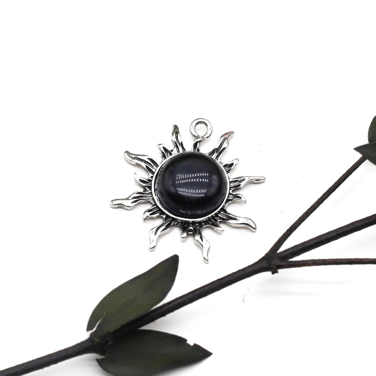 

1 шт. модный кулон из натурального камня ручной работы в форме солнца кристалл розовый кварц зеленый авантюрин подвески для изготовления ювелирных изделий DIY аксессуары для ожерелья 35x40 мм 35x40mm