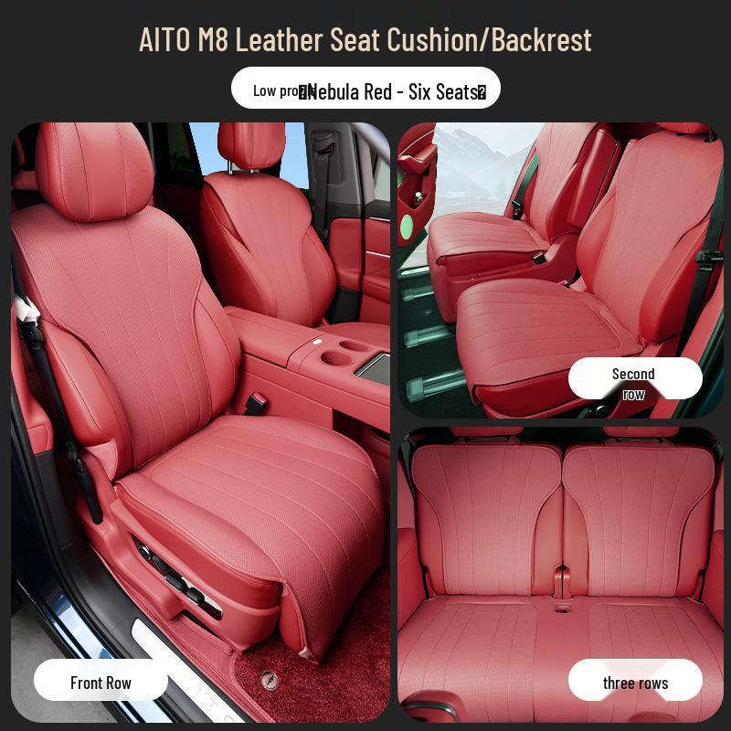 Universal AITO M8 Seat Cushion: Four-Season, Ventilated Cover, Huawei Car Modification Accessory