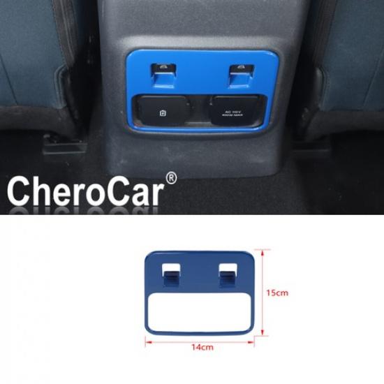 Blue Rear Window Lift Control Switch Cover Panel Trim Fit For Ford Bronco 21-25