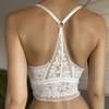 Sexy Lace Bralette Tube Tops Bandeau Summer Women Lace Bra Comfy Tanks Y Back Crop Top Girl Underwear Wire Free Padded Camisole