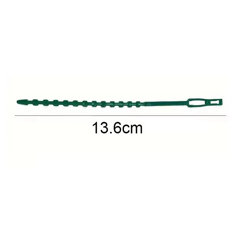 100Pcs Plant Cable Ties Reusable Adjustable Garden Self-locking Cables Ties Nylon Zipper Cables Ties