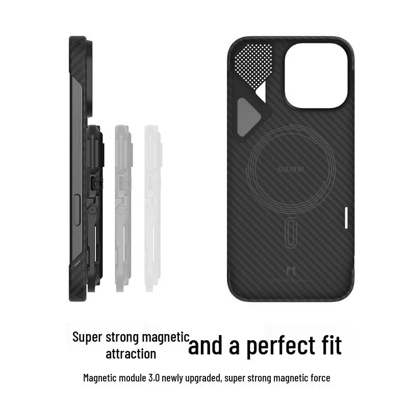 AULUMU A16 Aramid Fiber MagSafe Case for iPhone 16 Pro Max