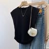 Stylish Flying Sleeve T-Shirt Summer New Arrival Women's Clothing French Chic Short Sleeve T-shirt Super Popular Waistcoat Half Sleeve Basic Style