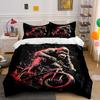 3Pcs Wild Gorilla Riding Bicycle Duvet Cover Set With 3D Printing Design Soft Polyester Bedding Set All-Season Comfort