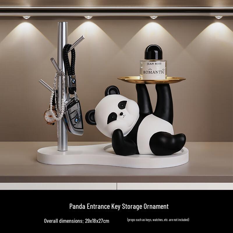 Panda Entryway Key Storage & Decor Tray