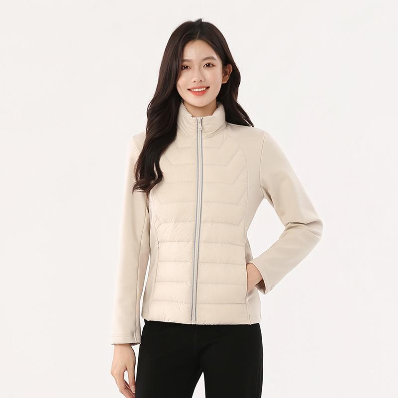 Yoga sports down jacket women's winter white duck down liner light and slim outdoor mountaineering fitness slim jacket