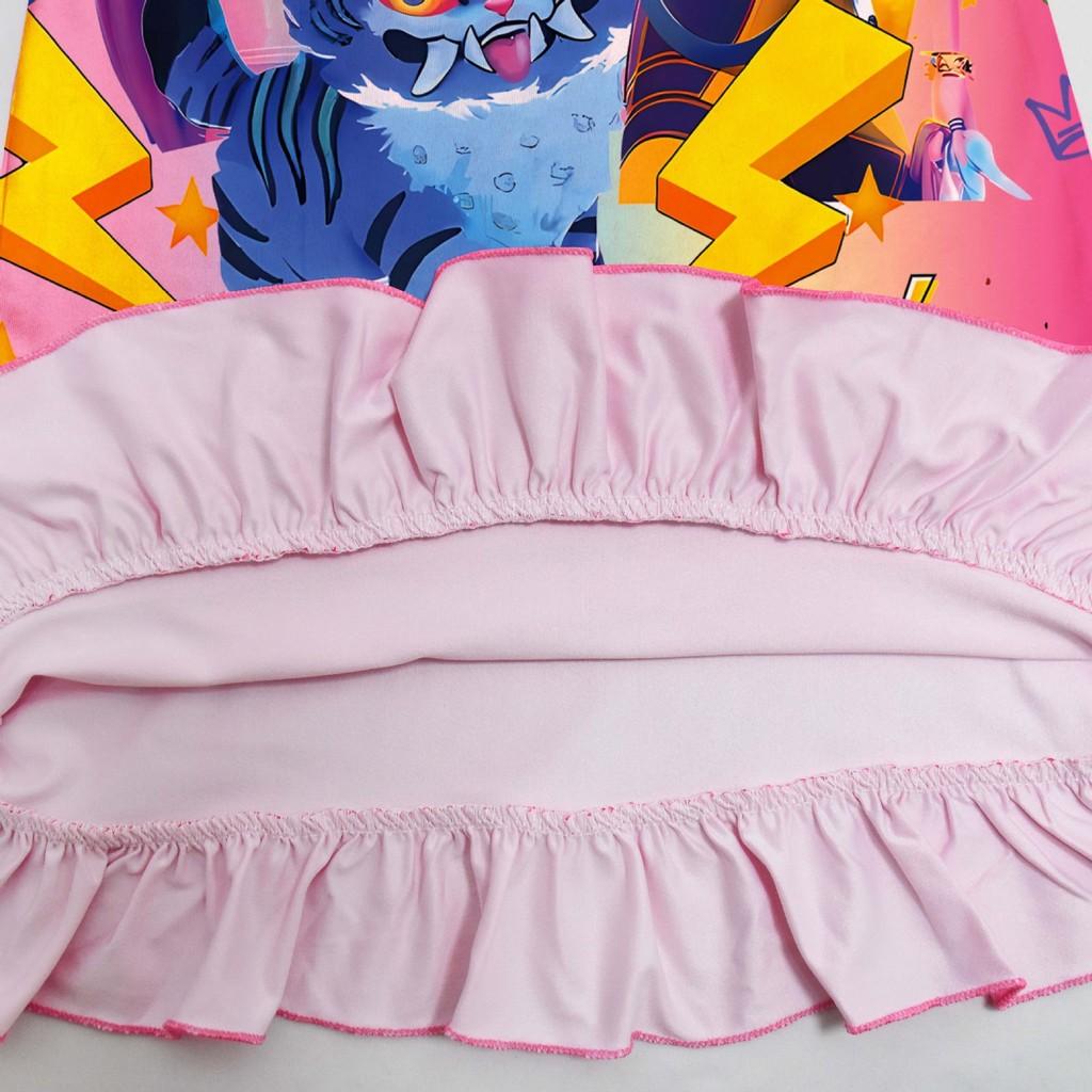 Kids Girls POP Rumi Zoey Mira Printed Ruffle Sleeves Casual Dress