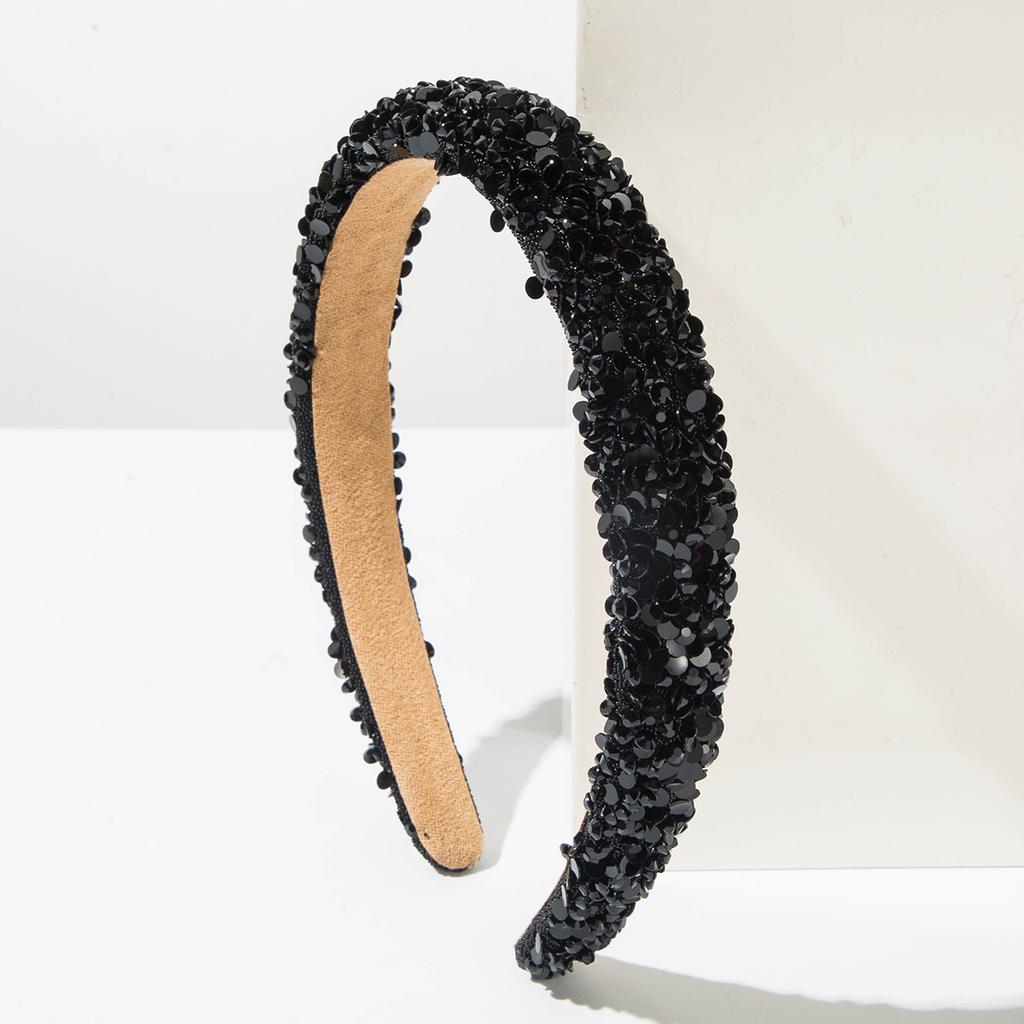 Rhinestone-encrusted Thin-edged Headband for Women, Fashionable, Sophisticated, Light Luxury, Fresh, Sweet, and Versatile Hair Accessory.