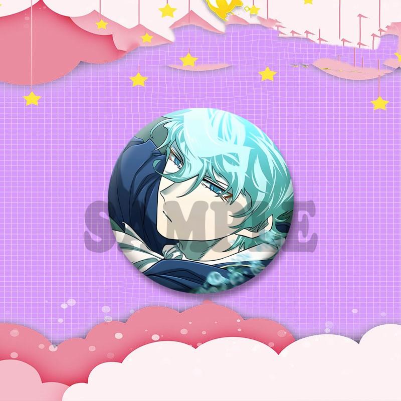 Korean BL Manhwa The Greatest Estate Designer Badges Cartoon Figure Button Brooch Round Lapel Pins Bag Hat Decor Friends Gifts