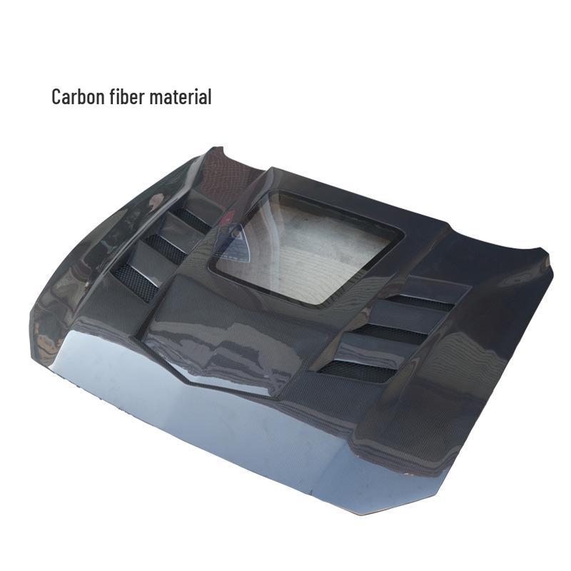 Ford Mustang 18-23 Transparent Carbon Fiber Hood Cover